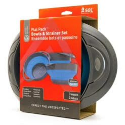 SOL Flat Pack Bowls & Strainer Set