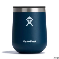 Hydro Flask 10 Oz. Ceramic Insulated Wine Tumbler W/ Closeable Press-In Lid -CampMate Shop 10oz Ceramic Ins Wine Tumbler w Press In Lid Indigo