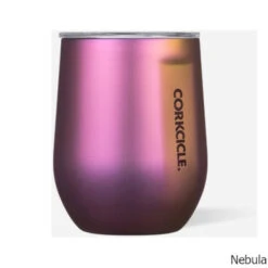 Corkcicle 12 Oz. Insulated Stemless Glass -CampMate Shop 12oz Dragonfly Ins Stemless Glass Nebula