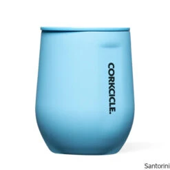 Corkcicle 12 Oz. Insulated Stemless Glass -CampMate Shop 12oz Dragonfly Ins Stemless Glass Santorini
