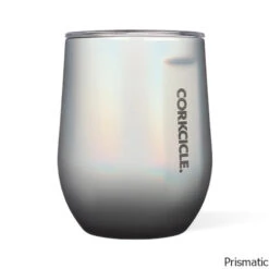 Corkcicle 12 Oz. Insulated Stemless Glass -CampMate Shop 12oz Ins Stemless Glass Prismatic
