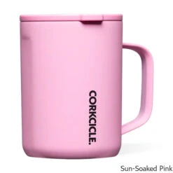 Corkcicle 16 Oz. Insulated Coffee Mug -CampMate Shop 16oz Classic Ins Coffee Mug Sun Pink