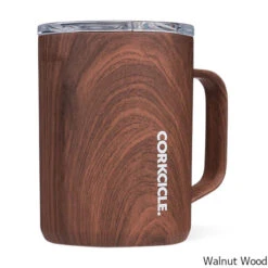 Corkcicle 16 Oz. Insulated Coffee Mug -CampMate Shop 16oz Classic Ins Coffee Mug Walnut Wood