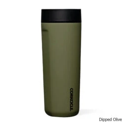 Corkcicle 17 Oz. Insulated Commuter Cup W/ 360º Sip Lid -CampMate Shop 17oz Ins Commuter Cup 360 Sip Lid Dipped Olive