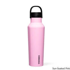 Corkcicle 20 Oz. Sport Canteen Insulated Bottle -CampMate Shop 20oz Sport Canteen Bottle Sun Pink