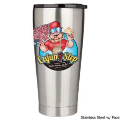 Grizzly Grip 20 Oz. Tumbler W/ SK Logo & MagSlider Lid -CampMate Shop 20oz Tumbler w SK Logo MagSlider Lid SS Face