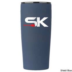 Grizzly Grip 20 Oz. Tumbler W/ SK Logo & MagSlider Lid -CampMate Shop 20oz Tumbler w SK Logo MagSlider Lid Shield Blue