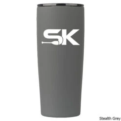 Grizzly Grip 20 Oz. Tumbler W/ SK Logo & MagSlider Lid -CampMate Shop 20oz Tumbler w SK Logo MagSlider Lid Stealth Grey