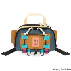 Topo Designs 2.4 Liter Mountain Hip Pack -CampMate Shop 2pt4 Liter Mountain Hip Pack Khaki Pond