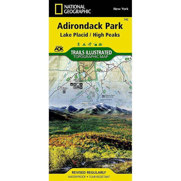 National Geographic Adirondack Park: Lake Placid, High Peaks Map 1 National Geographic Adirondack Park: Lake Placid, High Peaks Map