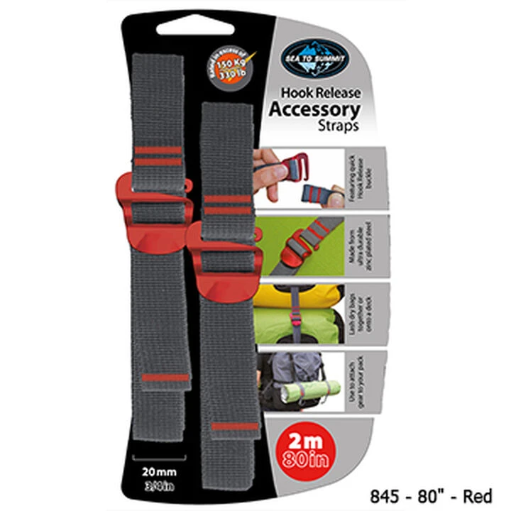 Sea To Summit 20mm Accessory Strap W/ Hook Release - 2 Pk. 2 Sea To Summit 20mm Accessory Strap W/ Hook Release - 2 Pk. - Image 2
