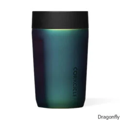 Corkcicle 9 Oz. Insulated Commuter Cup W/ 360º Sip Lid 7 Corkcicle 9 Oz. Insulated Commuter Cup W/ 360º Sip Lid -CampMate Shop 9oz Ins Commuter Cup 360 Sip Lid Dragonfly
