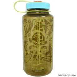Alpinecho 32 Oz. Wide Mouth Water Bottle W/ KTP 85th Anniversary Logo -CampMate Shop ALPWBKTPOLIVE 4 Txt