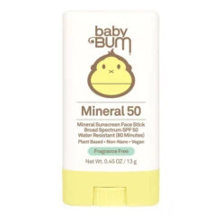 Sun Bum Baby Bum Mineral SPF 50 Sunscreen Face Stick - 0.45 Oz.