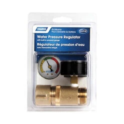Camco Brass RV & Marine Water Pressure Regulator W/ Gauge