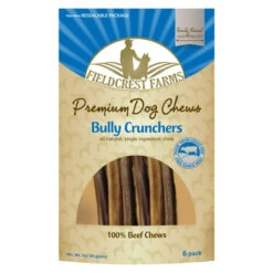 Fieldcrest Farms Bully Crunchers Beef Chews Dog Treat