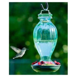 Audubon Fluted Glass Hummingbird Bird Feeder