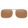 Cocoons Rectangle 1 Polarized Clip-On Sunglasses