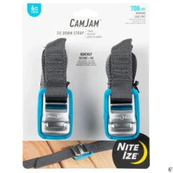 Nite Ize CamJam Tie Down Strap - 2 Pk. 9 Nite Ize CamJam Tie Down Strap - 2 Pk. -CampMate Shop CamJam Tie Down Strap 6ft