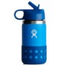 Hydro Flask Children's 12 Oz. Wide Mouth Insulated Bottle W/ Straw Cap & Flex Boot