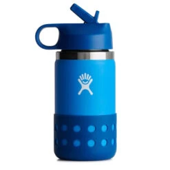 Hydro Flask Children's 12 Oz. Wide Mouth Insulated Bottle W/ Straw Cap & Flex Boot