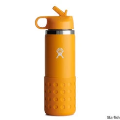 Hydro Flask Children's 20 Oz. Wide Mouth Insulated Bottle W/ Straw Cap & Flex Boot -CampMate Shop Childrens 20oz WM Ins Bottle Starfish