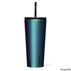 Corkclcle Cold Cup Insulated Tumbler W/ Straw Lid -CampMate Shop Cold Cup Ins Tumbler w Straw Lid Dragonfly