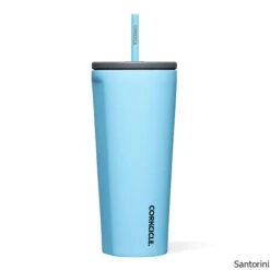Corkclcle Cold Cup Insulated Tumbler W/ Straw Lid -CampMate Shop Cold Cup Ins Tumbler w Straw Lid Santorini