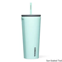 Corkclcle Cold Cup Insulated Tumbler W/ Straw Lid -CampMate Shop Cold Cup Ins Tumbler w Straw Lid Sun Teal