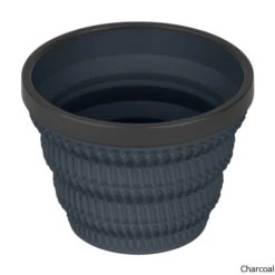 Sea To Summit Collapsible X-Tumbler W/ Cool Grip -CampMate Shop Collapsible X Tumbler w Cool Grip Charcoal