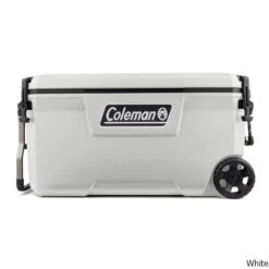 Coleman Convoy 100 Quart Wheeled Cooler -CampMate Shop Convoy 100 Quart Wheeled Cooler White