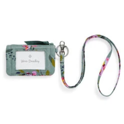 Vera Bradley Recycled Cotton Zip ID Lanyard