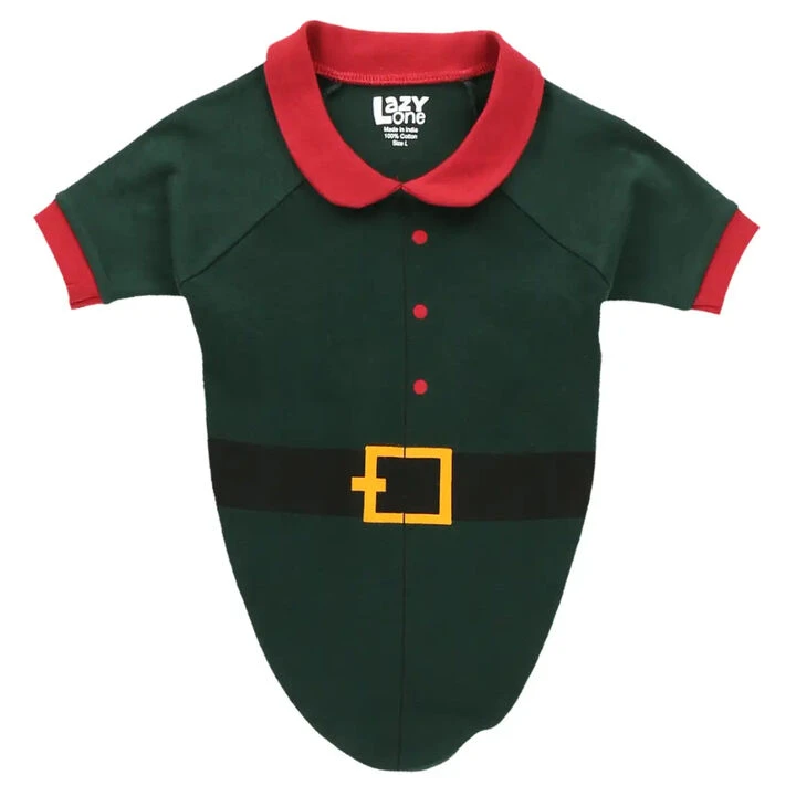 Lazy One Elf Dog Shirt 1 Lazy One Elf Dog Shirt