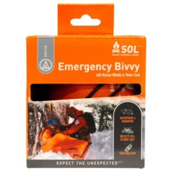 SOL Emergency Bivvy W/ Rescue Whistle & Tinder Cord