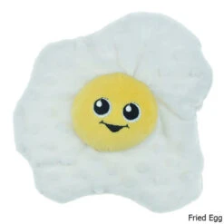 Chomper Food Junkeez Plush Dog Toy -CampMate Shop Food Junkeez Plush Dog Toy Egg