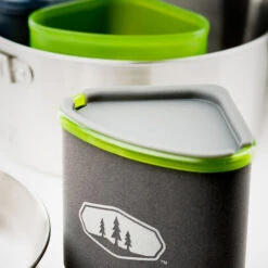 GSI Outdoors Glacier Stainless Camper Integrated Cooking & Eating Set -CampMate Shop Glacier Stainless Camper Integrated Cooking Eating Set 3