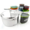 GSI Outdoors Glacier Stainless Camper Integrated Cooking & Eating Set