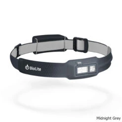 BioLite HeadLamp 330 Lumen Rechargeable Head Light -CampMate Shop HeadLamp 330 Lumen Rechargeable Head Light Grey