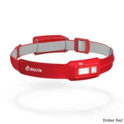 BioLite HeadLamp 330 Lumen Rechargeable Head Light -CampMate Shop HeadLamp 330 Lumen Rechargeable Head Light Red