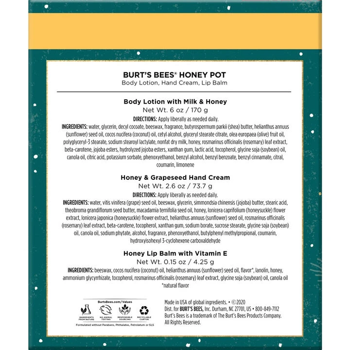 Burt's Bees Honey Pot Gift Set 2 Burt's Bees Honey Pot Gift Set - Image 2