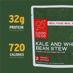 Good To-Go Kale And White Bean Stew - 2 Servings 9 Good To-Go Kale And White Bean Stew - 2 Servings -CampMate Shop Kale and White Bean Stew 2 Servings 5