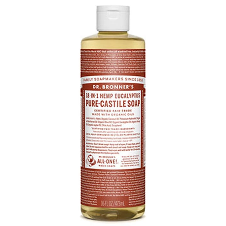 Dr. Bronners Eucalyptus Pure-Castile Liquid Soap - 16 Oz. 1 Dr. Bronners Eucalyptus Pure-Castile Liquid Soap - 16 Oz.