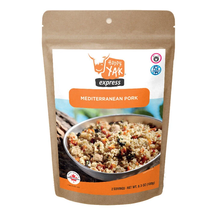 Happy Yak Lactose-Free Mediterranean Pork - 2 Servings 1 Happy Yak Lactose-Free Mediterranean Pork - 2 Servings