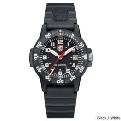 Luminox Leatherback SEA Turtle 0301 Watch -CampMate Shop Leatherback SEA Turtle 0301 Watch Black White