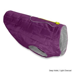 Kurgo Loft Reversible Dog Jacket -CampMate Shop Loft Reversible Dog Jacket Violet Charcoal