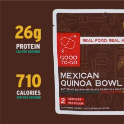 Good To-Go Mexican Quinoa Bowl - 2 Servings 9 Good To-Go Mexican Quinoa Bowl - 2 Servings -CampMate Shop Mexican Quinoa Bowl 2 Servings 5