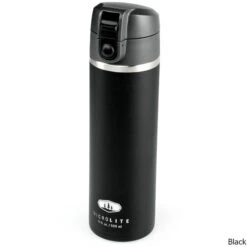 GSI Outdoors Microlite 500 Flip-Top 17 Oz. Vacuum Insulated Bottle -CampMate Shop Microlite 500 Flip Top 17oz Vac Ins Bottle Black