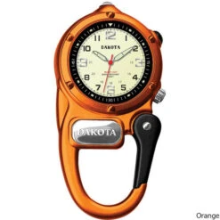 Dakota Mini Clip Watch W/ Microlight -CampMate Shop Mini Clip Watch w Microlight Orange