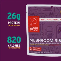 Good To-Go Mushroom Risotto - 2 Servings -CampMate Shop Mushroom Risotto 2 Servings 5