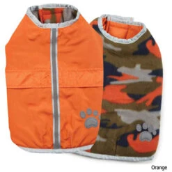 Zack & Zoey Nor'Easter Blanket Dog Coat -CampMate Shop PE 100568297 Orangetxt
